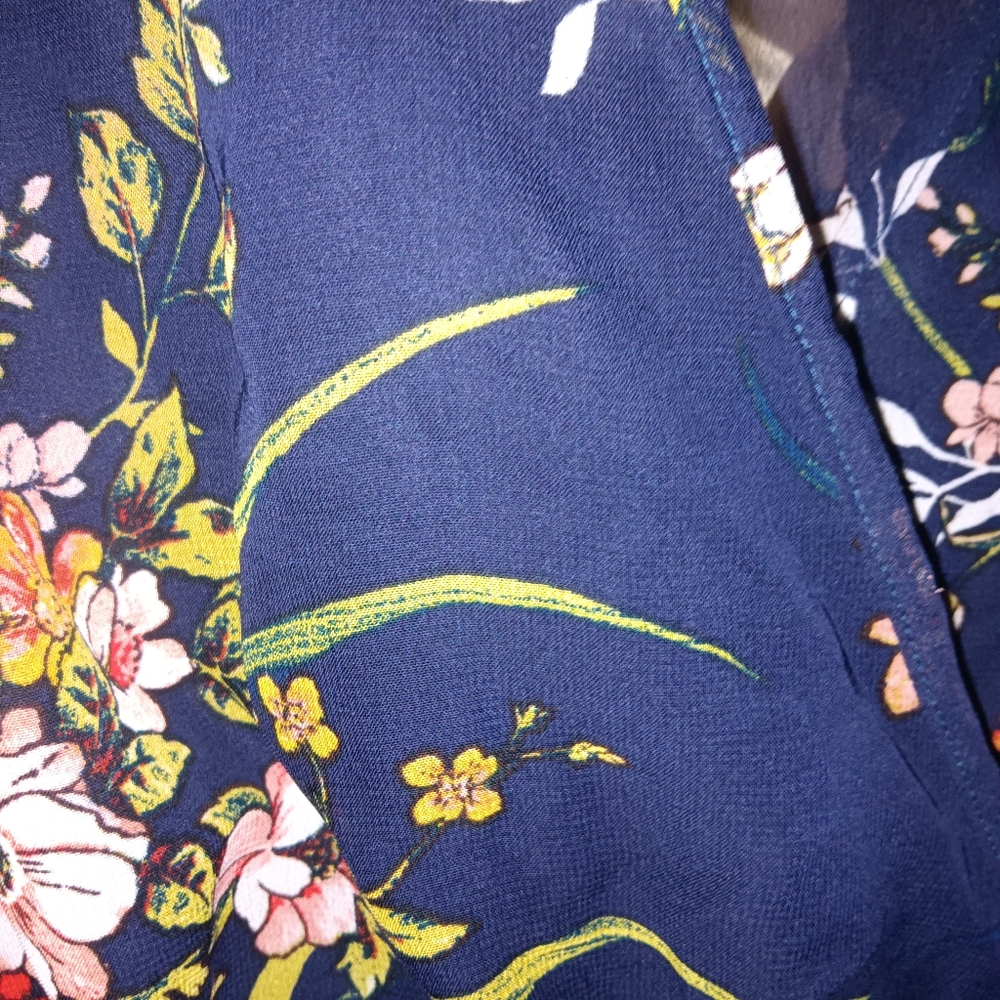 EUC Indigo Rose Floral Maxi Dress PM - Picture 6 of 12
